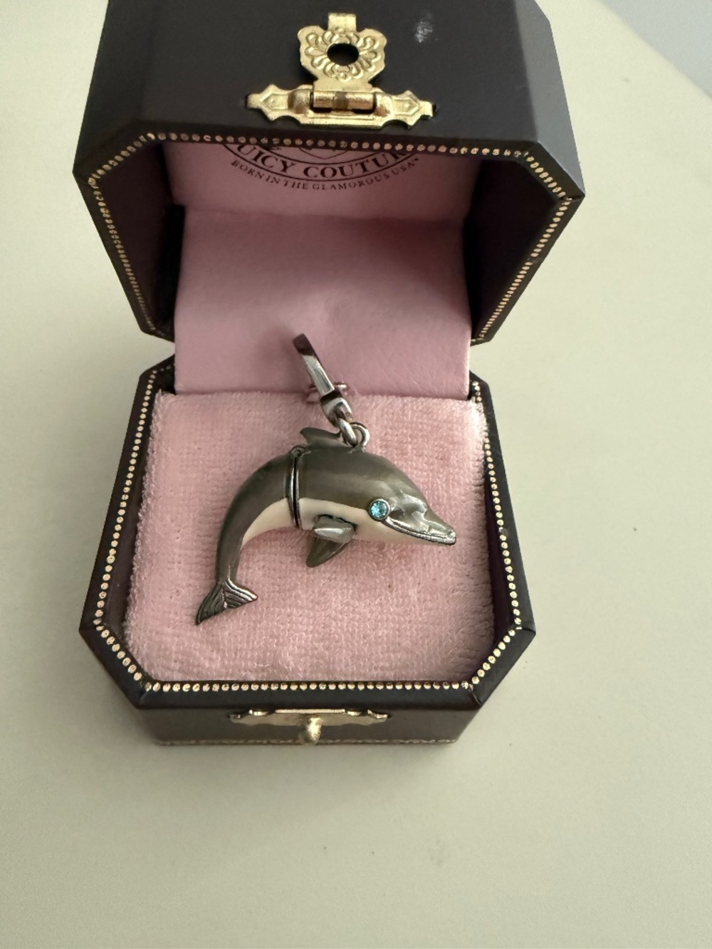 Juicy Couture Dolphin Charm with Removable Fish Inside